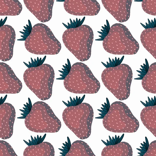 Fruit seamless strawberry pattern for fabrics and textiles and packaging and gifts and cards and linens — Fotografia de Stock