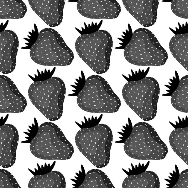 Frutta senza cuciture modello di fragola per tessuti e tessuti e imballaggio e regali e carte e biancheria — Foto Stock
