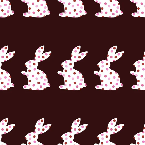 Easter seamless rabbit pattern for fabrics and textiles and packaging and Christmas gifts and kids — Stock Photo, Image