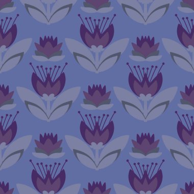 Kumaşlar, tekstil ve ambalajlar, hediyeler, kartlar, çarşaflar ve çocuklar için çiçeksiz çiçek deseni.