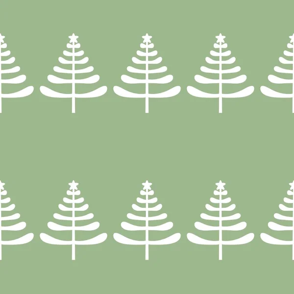 Doodle arbre de Noël mignon vert pour les tissus et les cadeaux — Photo