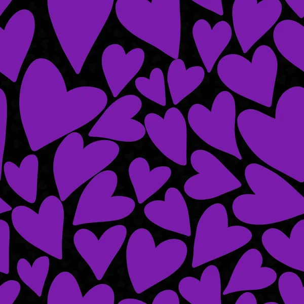 Seamless valentines pattern with hearts for postcard and gifts and cards — Stock Photo, Image