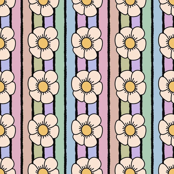 Kumaşlar, tekstil ve ambalajlar, hediyeler, kartlar, çarşaflar ve çocuklar için çiçeksiz çiçek deseni.