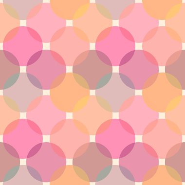 Kumaşlar, ambalaj kağıtları, mutfak, çocuklar, çarşaflar ve hobiler için geometrik şeffaf dairesel desen.