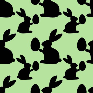 Kumaşlar, tekstil ve ambalajlar, Noel hediyeleri ve çocuklar için paskalya tavşanı deseni.