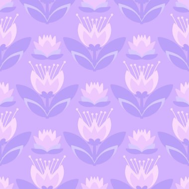 Kumaşlar, tekstil ve ambalajlar, hediyeler, kartlar, çarşaflar ve çocuklar için çiçeksiz çiçek deseni.