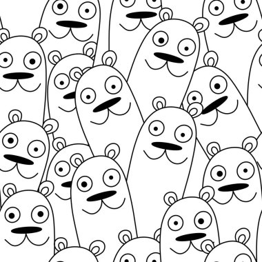 Çocuklar, kumaşlar, tekstil, ambalajlar, çarşaflar, çocuklar ve ambalaj kağıtları için kusursuz çizgi film modelleri.