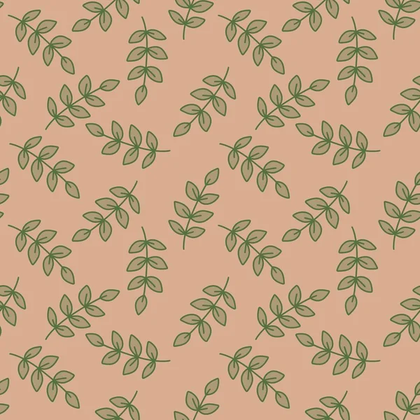 Floral seamless leaves branches pattern for fabrics and packaging and gifts and linens and kids and wrapping paper — Stock Photo, Image