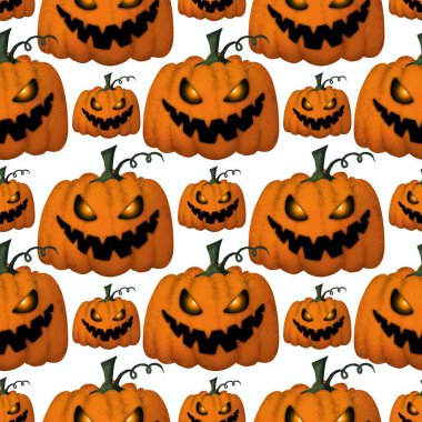 Cadılar Bayramı kumaşlar, tekstil ve ambalajlar, hediyeler, kartlar, çarşaflar ve çocuklar için kusursuz balkabağı deseni.