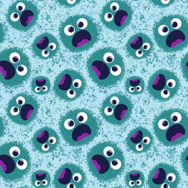 Çocuklar, tekstil, ambalaj, hediyeler, kartlar, çarşaflar ve ambalaj kağıtları için kusursuz uzaylı desenleri.