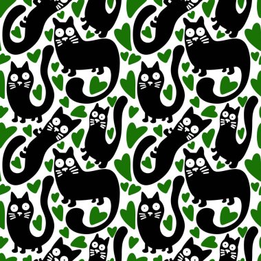 Hayvanlar kumaşlar, tekstil ve ambalajlar, hediyeler, kartlar, çarşaflar ve çocuklar için kusursuz kediler.