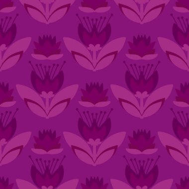 Kumaşlar, tekstil ve ambalajlar, hediyeler, kartlar, çarşaflar ve çocuklar için çiçeksiz çiçek deseni.