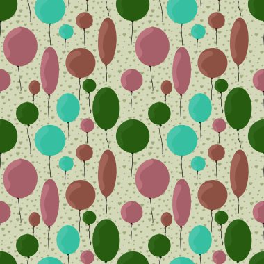 Doğum günü balonları kumaşlar, ambalajlar, hediyeler, kartlar, çarşaflar, çocuklar ve ambalaj kağıtları için kusursuz desenler.