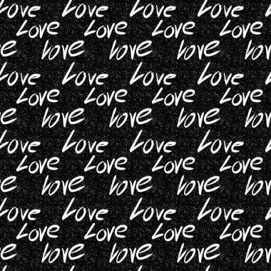 Kartpostallar, hediyeler ve kartpostallar için sevgi ve kalplerle kusursuz sevgililer günü deseni. 