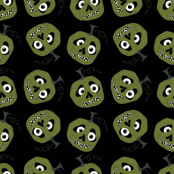 Halloween seamless pumpkin pattern for fabrics and textiles and packaging and gifts and cards and linens and kids — Stock Photo, Image