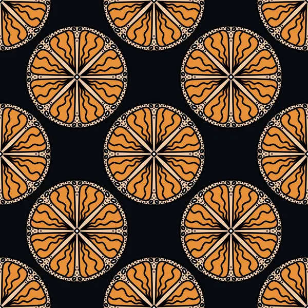 Motif orange citron sans couture de fruits d'été pour textiles et emballages et cadeaux et cartes et draps et enfants — Photo
