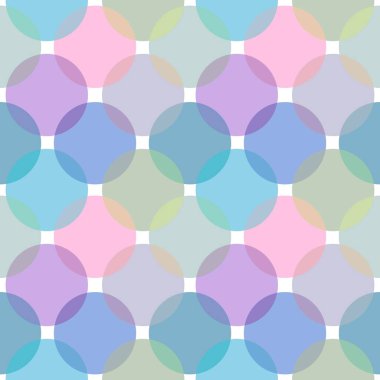 Kumaşlar, ambalaj kağıtları, mutfak, çocuklar, çarşaflar ve hobiler için geometrik şeffaf dairesel desen.