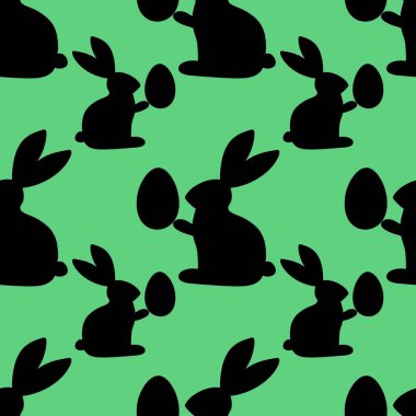 Kumaşlar, tekstil ve ambalajlar, Noel hediyeleri ve çocuklar için paskalya tavşanı deseni.