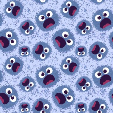 Çocuklar, tekstil, ambalaj, hediyeler, kartlar, çarşaflar ve ambalaj kağıtları için kusursuz uzaylı desenleri.