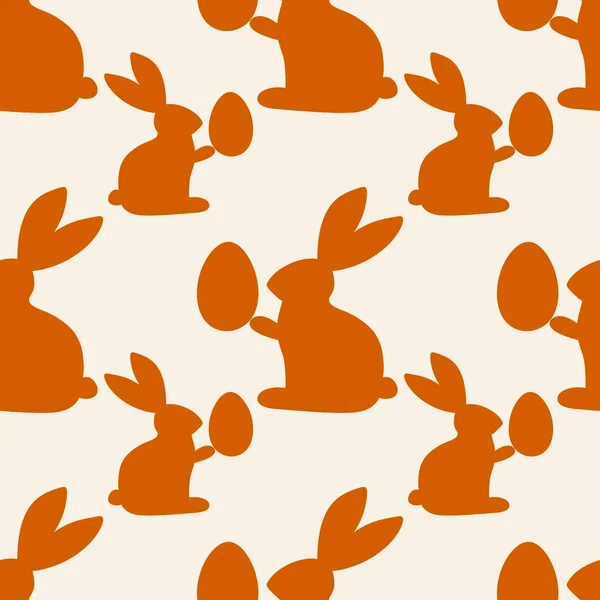 Easter seamless rabbit pattern for fabrics and textiles and packaging and Christmas gifts and kids — Stock Photo, Image