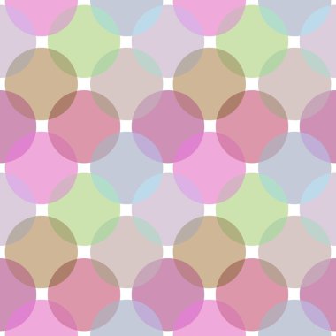 Kumaşlar, ambalaj kağıtları, mutfak, çocuklar, çarşaflar ve hobiler için geometrik şeffaf dairesel desen.