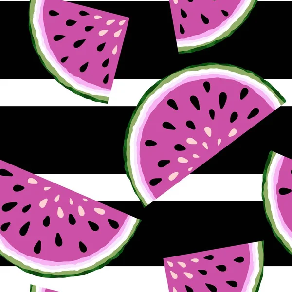 Summer seamless watermelon pattern for packaging and gifts and cards and linens and kids and wrapping paper and kitchen — Stock Photo, Image