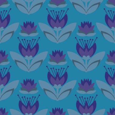 Kumaşlar, tekstil ve ambalajlar, hediyeler, kartlar, çarşaflar ve çocuklar için çiçeksiz çiçek deseni.