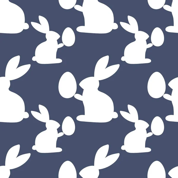Великдень безшовний кролячий візерунок для тканин і текстилю, упаковки, різдвяних подарунків і дітей — стокове фото