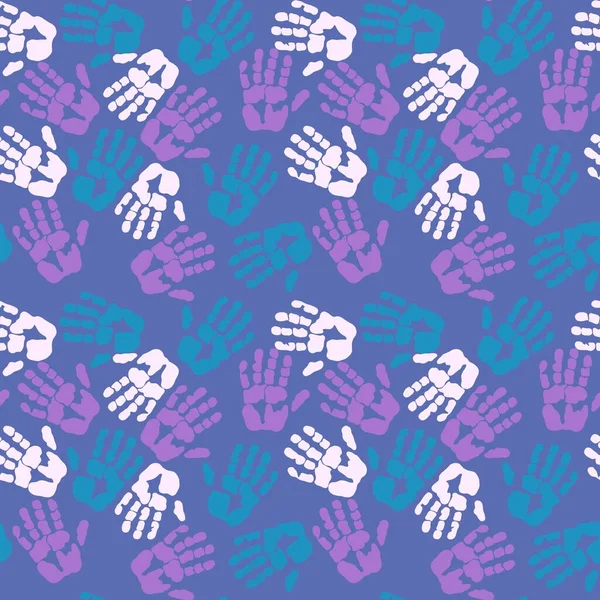 Çocuklar kumaşlar, ambalajlar, hediyeler, kartlar, çarşaflar ve ambalaj kağıtları için kusursuz el izi kalıpları.