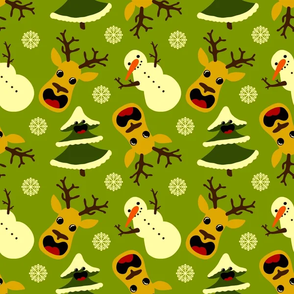 Winter seamless snowman pattern for fabrics and textiles and packaging and gifts and cards and linens and kids — Stock Photo, Image