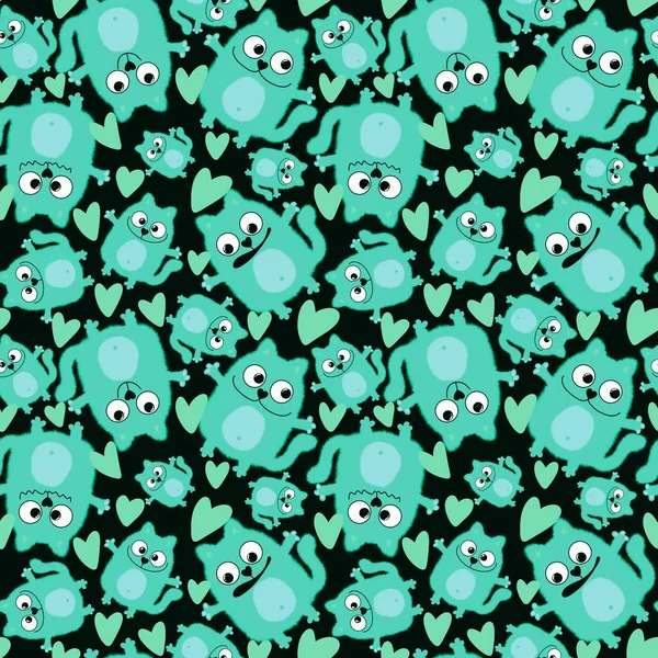 Hayvanlar kumaşlar, tekstil ve ambalajlar, hediyeler, kartlar, çarşaflar ve çocuklar için kusursuz kediler.