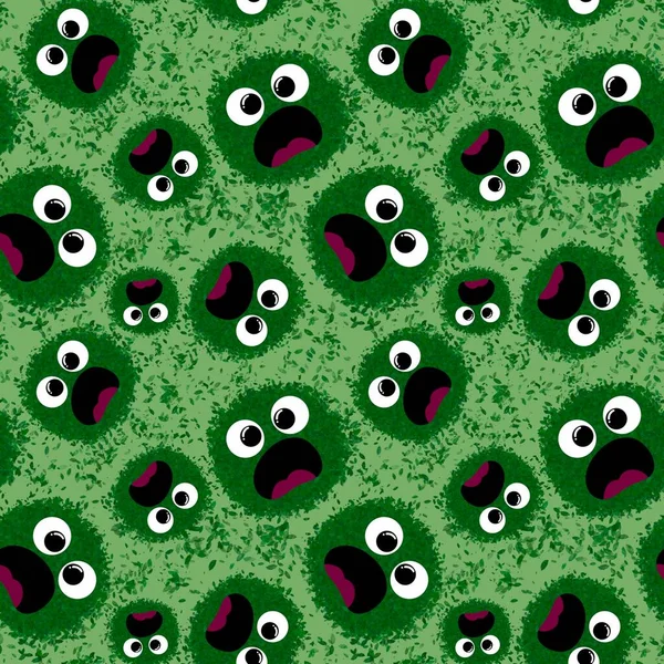 Kids seamless aliens monsters pattern for textiles and packaging and gifts and cards and linens and wrapping paper — Stock Photo, Image