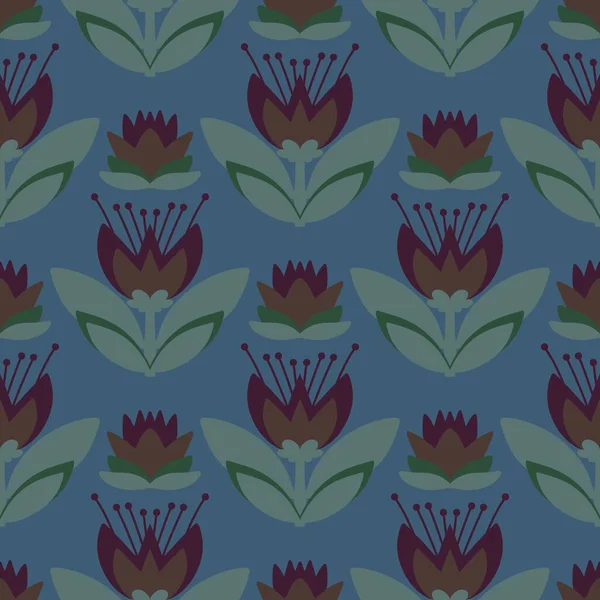 Kumaşlar, tekstil ve ambalajlar, hediyeler, kartlar, çarşaflar ve çocuklar için çiçeksiz çiçek deseni.