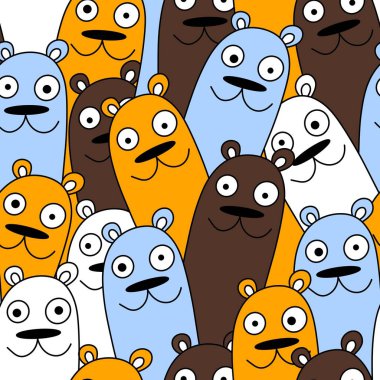 Çocuklar, kumaşlar, tekstil, ambalajlar, çarşaflar, çocuklar ve ambalaj kağıtları için kusursuz çizgi film modelleri.