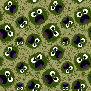 Çocuklar, tekstil, ambalaj, hediyeler, kartlar, çarşaflar ve ambalaj kağıtları için kusursuz uzaylı desenleri.