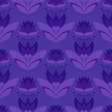 Kumaşlar, tekstil ve ambalajlar, hediyeler, kartlar, çarşaflar ve çocuklar için çiçeksiz çiçek deseni.