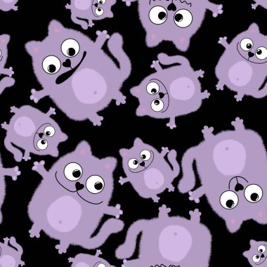 Hayvanlar kumaşlar, tekstil ve ambalajlar, hediyeler, kartlar, çarşaflar ve çocuklar için kusursuz kediler.