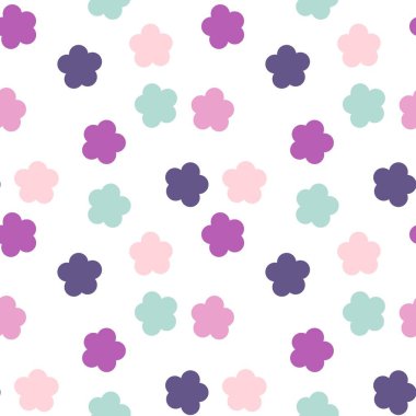 Kusursuz desen beyaz arka planda etnik çiçek eğilimi 