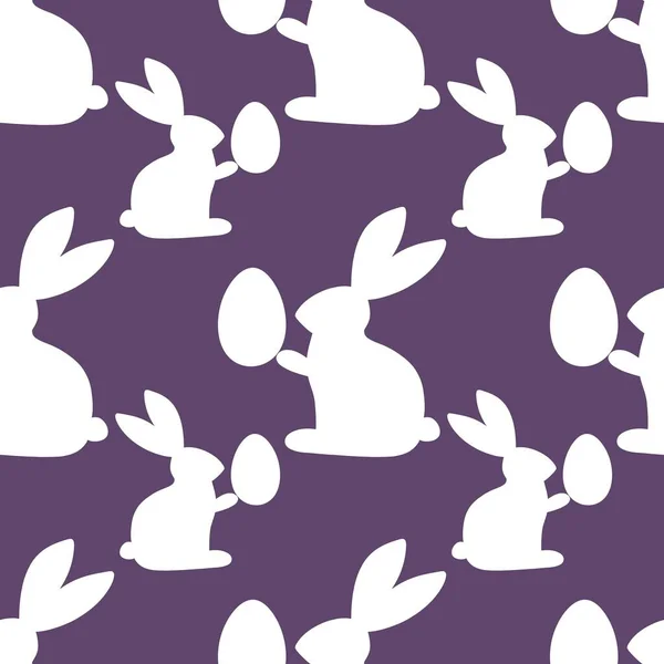 Easter seamless rabbit pattern for fabrics and textiles and packaging and Christmas gifts and kids — Stock Photo, Image