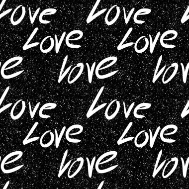 Kartpostallar, hediyeler ve kartpostallar için sevgi ve kalplerle kusursuz sevgililer günü deseni. 