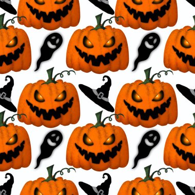 Cadılar Bayramı kumaşlar, tekstil ve ambalajlar, hediyeler, kartlar, çarşaflar ve çocuklar için kusursuz balkabağı deseni.