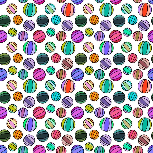 Kids seamless summer beach ball pattern for fabrics and packaging and gifts and cards and linens and wrapping paper — Stock Photo, Image