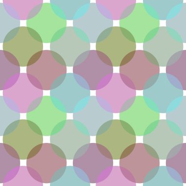 Kumaşlar, ambalaj kağıtları, mutfak, çocuklar, çarşaflar ve hobiler için geometrik şeffaf dairesel desen.