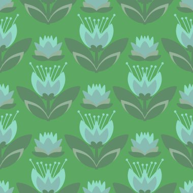 Kumaşlar, tekstil ve ambalajlar, hediyeler, kartlar, çarşaflar ve çocuklar için çiçeksiz çiçek deseni.