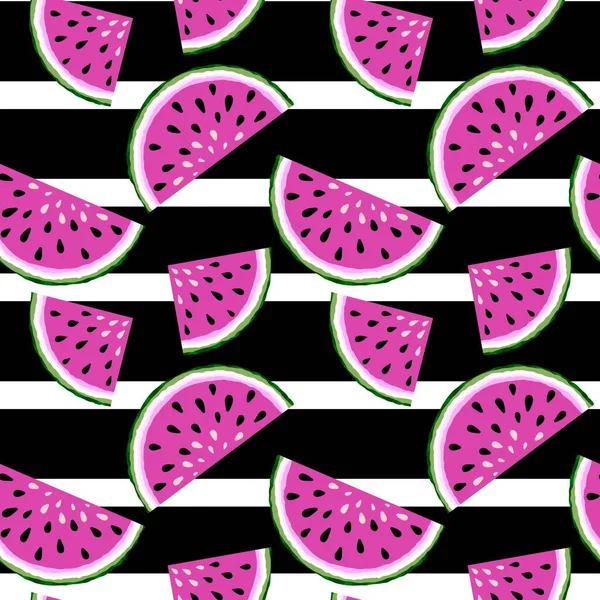 Summer seamless watermelon pattern for packaging and gifts and cards and linens and kids and wrapping paper and kitchen — Stock Photo, Image