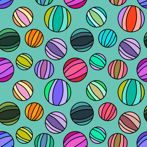 Kids seamless summer beach ball pattern for fabrics and packaging and gifts and cards and linens and wrapping paper —  Fotos de Stock