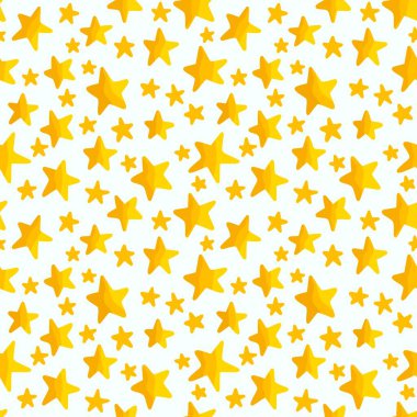 Çocuklar kumaşlar, tekstil ve ambalajlar, hediyeler, ambalaj kağıtları ve hobiler için kusursuz yıldız desenleri.
