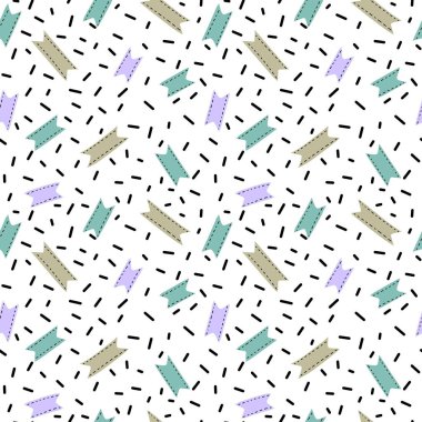 Çocuklar hediyeler, kartlar, çarşaflar, kumaşlar ve ambalaj kağıtları için kusursuz doğum günü kurdeleleri.