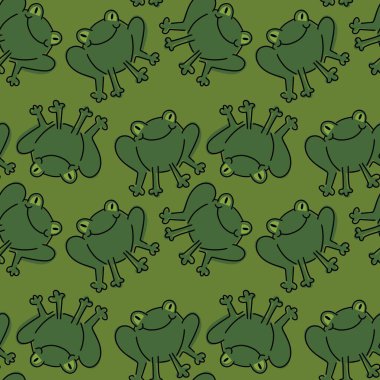 Kumaşlar, tekstil, ambalajlar, hediyeler, kartlar, çarşaflar ve hobiler için kusursuz küçük kurbağalar.