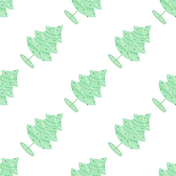 Yılbaşı hediyeleri ve kumaşlar için kusursuz noel ağacı deseni